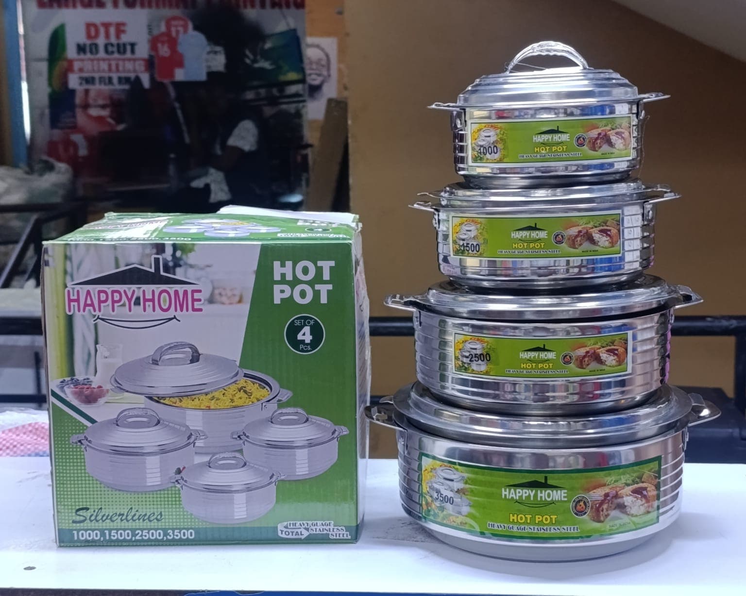 HAPPY HOME STAINLESS STEEL HOTPOTS